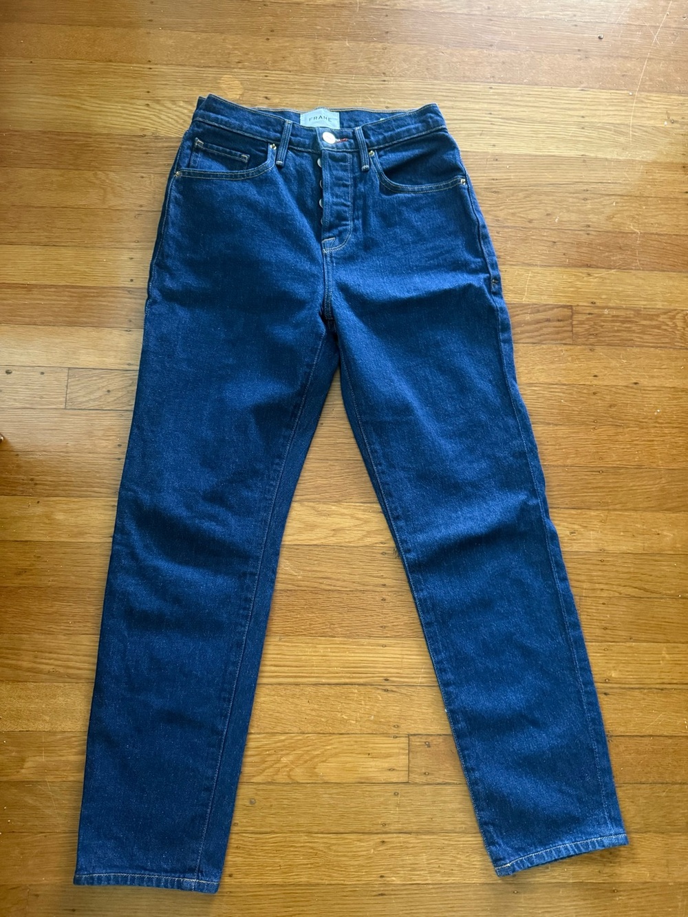 Frame Le Original Denim Dark Blue Straight-Leg Jeans